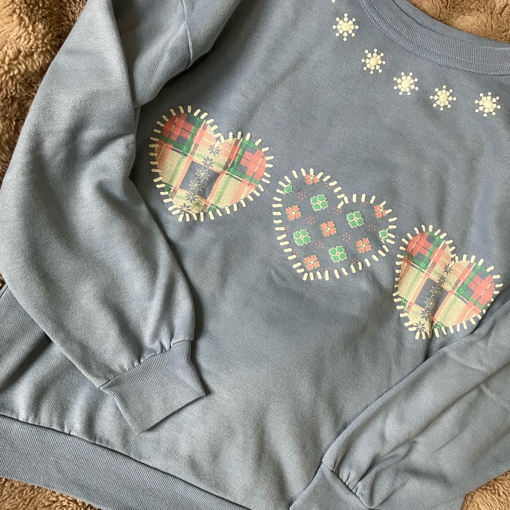 Cottagecore sweater hearts grandma style